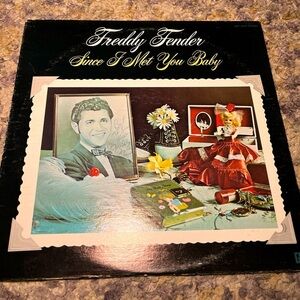 Freddy Fender - Since I Met you Baby- vintage vinyl record 1975